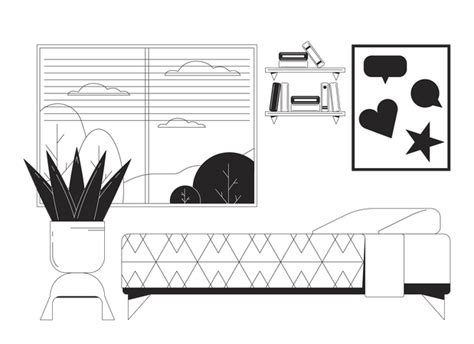 Student Bedroom Design Assets Iconscout