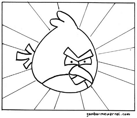 Detail Gambar Mewarnai Angry Bird Koleksi Nomer