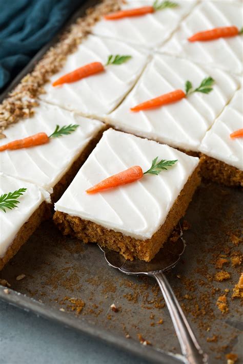Some recipes call for a shockingly scant amount of 3 tablespoons cocoa for the entire cake! Carrot Sheet Cake - Cooking Classy