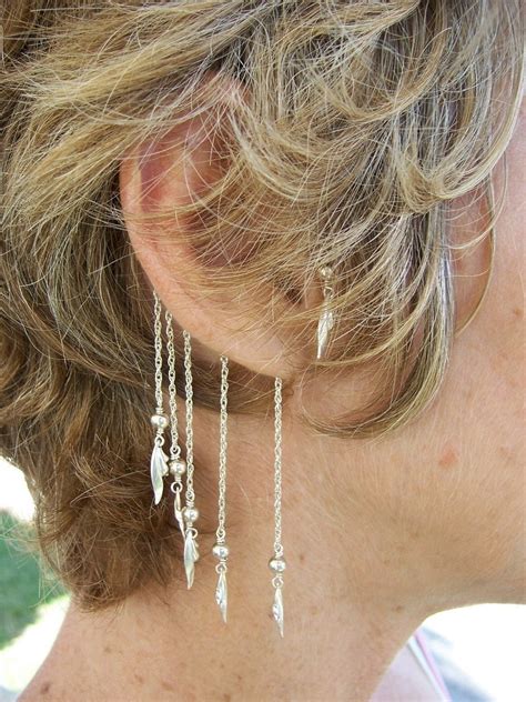 Silver Ear Cuff Ear Wraps 1 Pair By Wavejewelry On Etsy
