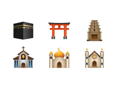Emoji Place Religious By Andrew For Icons8 On Dribbble