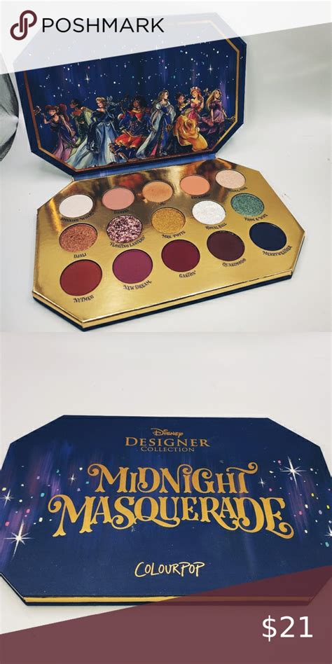 Colourpop Disney Midnight Masquerade Eyeshadow 15 Shade Palette Limited Edition In 2022
