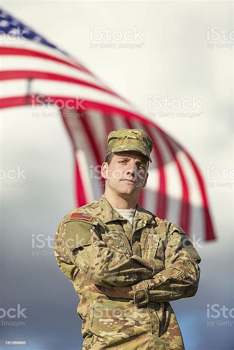 Portrait Of American Soldier Stock Photo - Download Image Now - iStock