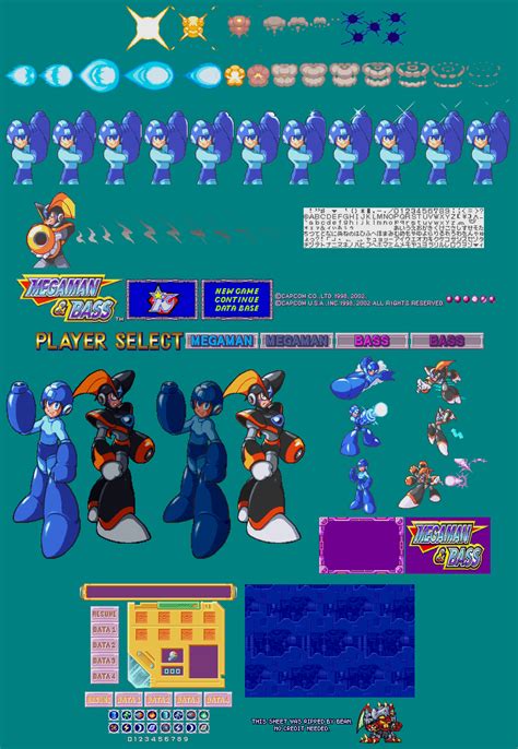 The Spriters Resource Full Sheet View Mega Man And Bass Introduction