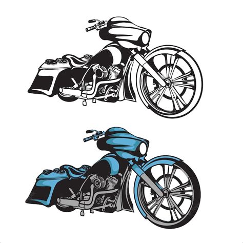 Premium Vector Bagger Motorcycle 1