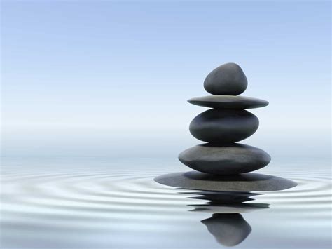 Black Zen Stones In Shallow Water 3r Health Coaching