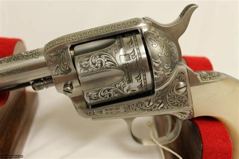 A Ubertistoeger 1873 Cattleman Engraved 45 Colt