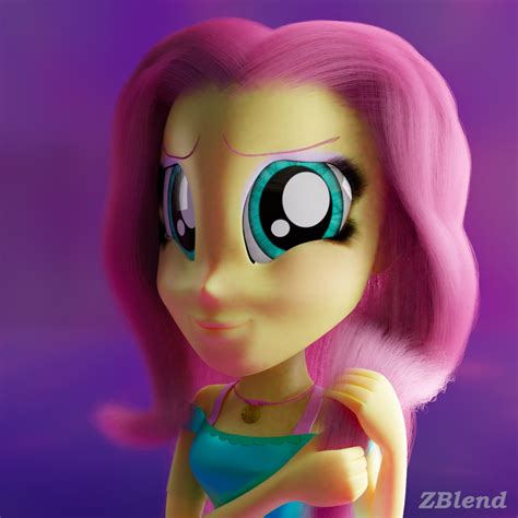 Equestria Girls Fluttershy Finished Projects Blender Artists Community
