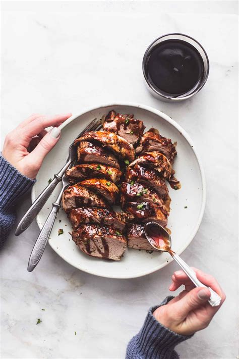 This super moist and flavorful pork tenderloin is cooked in apple juice in an instant pot®. Instant Pot Balsamic Pork Tenderloin | Creme De La Crumb in 2020 | Balsamic pork tenderloins ...