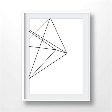 Triangles Poster Triangles Minimalist Print Triangles Simple