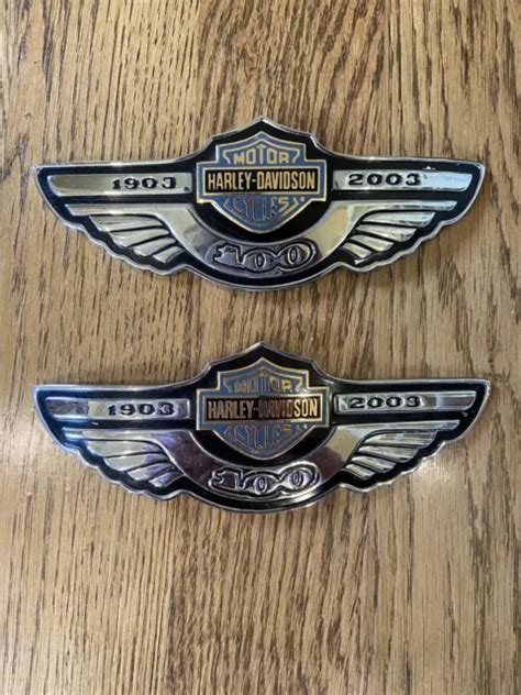 Harley Davidson Th Anniversary Gas Tank Emblems Medallions