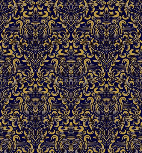 Vintage Baroque Damask Floral Pattern Acanthus Imperial Style Vector
