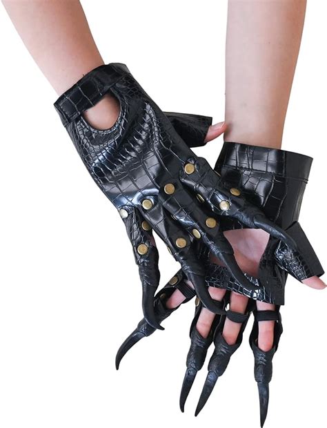 halloween claw gloves halloween costume party props scary horrific wolf paw gloves cosplay