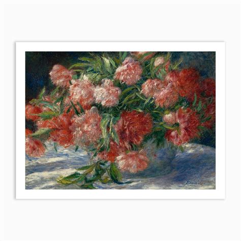 Peonies C 1880 Pierre Auguste Renoir Art Print By Fy Classic Art