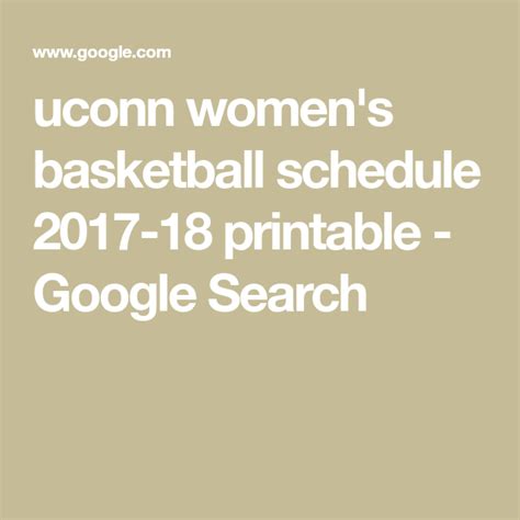 Uconn Women S Basketball Schedule Printable Printable Schedule