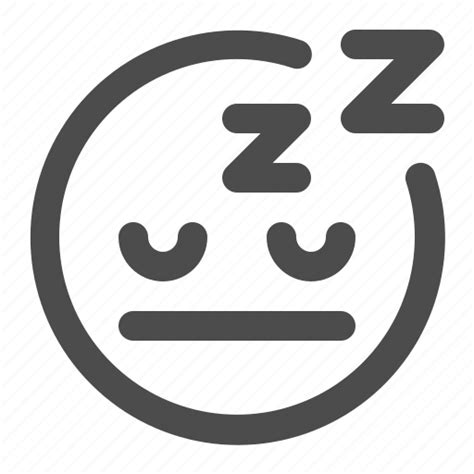 Emoji, emoticon, sleeping, tired, zzz icon png image