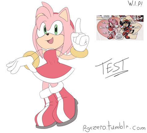 amy rose sweet pose updated by rgxsupersonic on deviantart