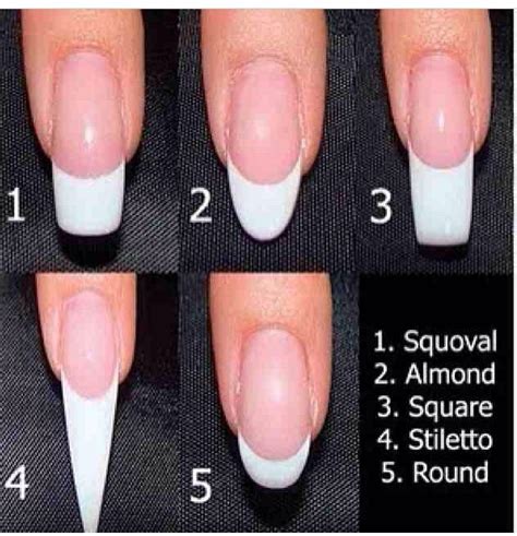 what s your shape acrylic nail shapes nail shapes nails