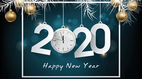 Happy New Year 2021 With Bauble Ornaments Hd Happy New Year 2021