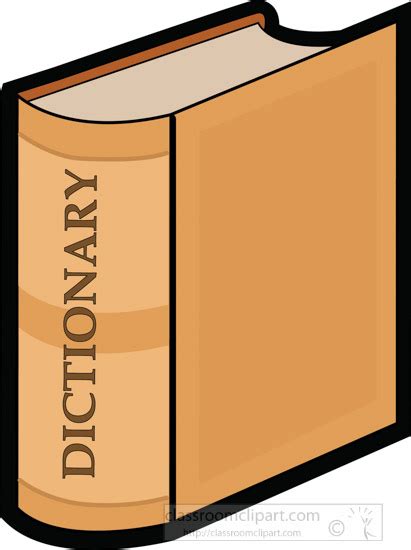 Book Clipart Clipart Dictionary Book Classroom Clipart