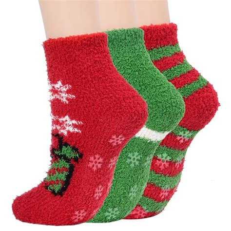 American Trends Warm Cozy Socks For Women Softest Fuzzy Socks Winter Slipper Socks Casual