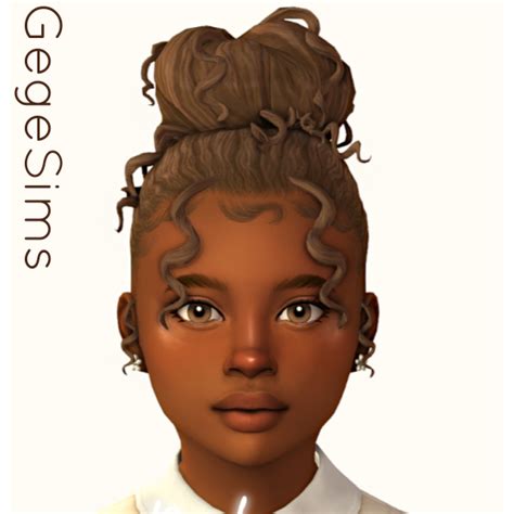 Download Gegesims Naomi Hair Child The Sims 4 Mods Curseforge