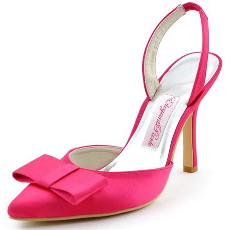 Buy Fast Shipping Hc1404 Us Hot Pink Women Bridal Pointy Toe Prom Party Pumps