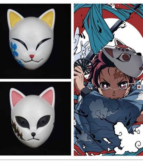 Demon Slayer Kamado Tanjirou Sabito Makomo Cosplay Face Mask Takerlama