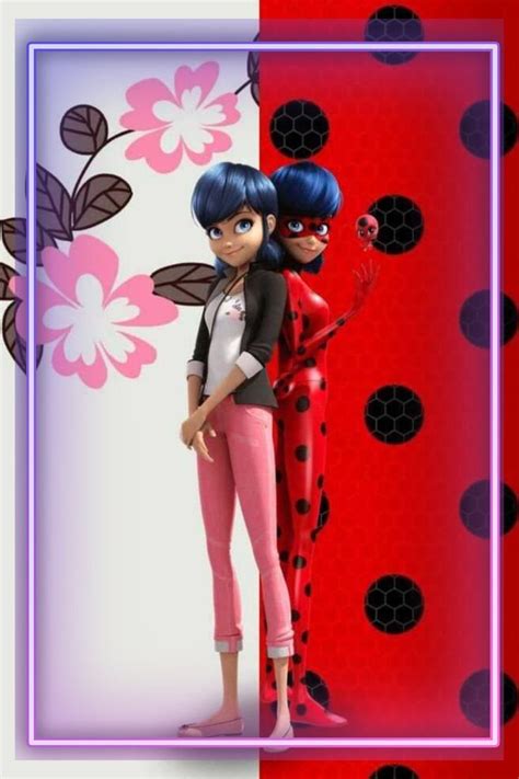 Marinette And Ladybug Standing Along Poster Cuteness With Tikki