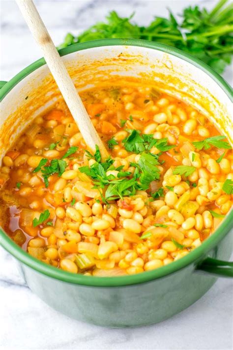 Navy Bean Soup [vegan] - Contentedness Cooking | Recipe ...