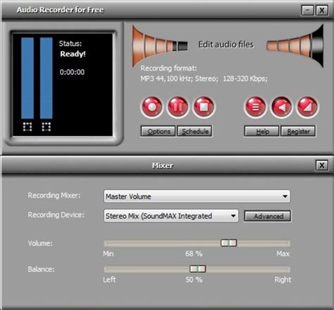 The interface is translated into many languages. Freeware Audio Recorders