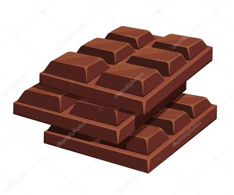 Chocolate Bar Vector Cartoon Illustration — Stock Vector