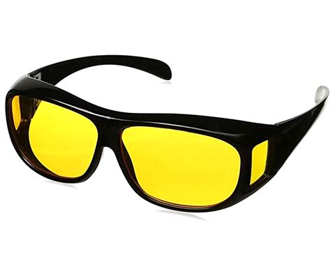hd night vision driving wrap around fit over eyewear glasses