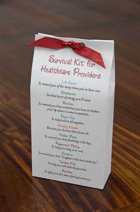 Survival Kit For Healthcare Providers Printable Pdf Etsy Diy