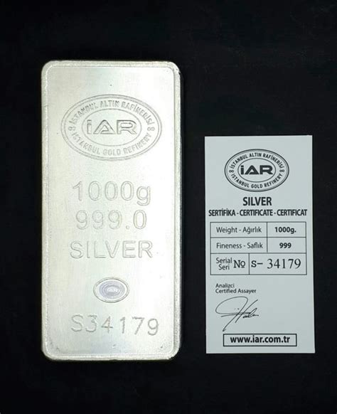 1000 Gram Silver Bullion Bar Igr Catawiki