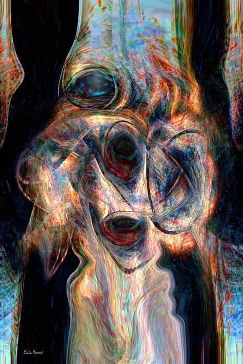 Exhibiting unsoundness or disorder of mind; Insane Digital Art by Linda Sannuti