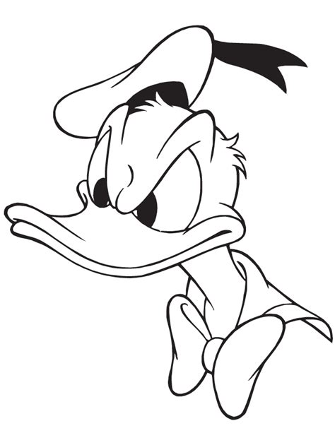 Donald Duck Outline Clipart Best