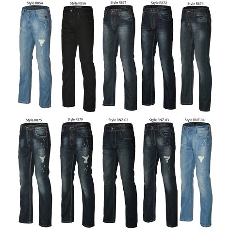 Rnz Premium La Boutique Designer Mens Fashion Denim Jeans Multiple Styles