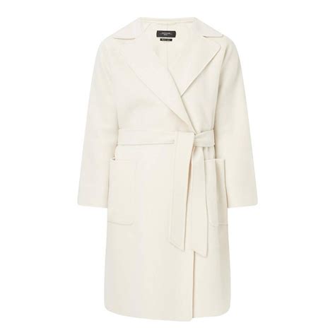 Womens Selz Wool Wrap Coat White Weekend Max Mara Coats And Jackets