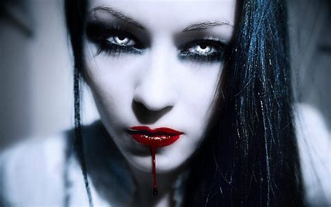 Karanlık korku fantezisi gotik vampir kadınları kanla yüzleşir kadın vampir HD duvar kağıdı