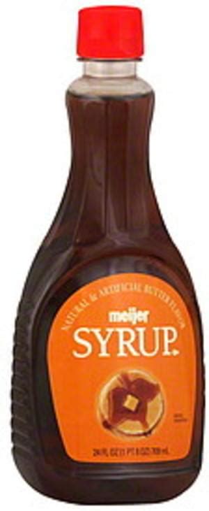 Meijer Butter Flavor Syrup 24 Oz Nutrition Information Innit