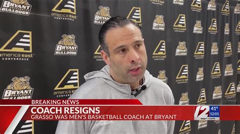 Bryant Mens Basketball Coach Announces Resignation Youtube