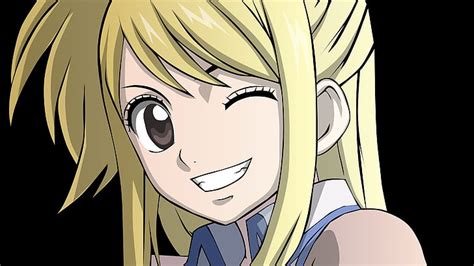 Hd Wallpaper Heartfilia Lucy Fairy Tail Smiling Blonde Anime Girls