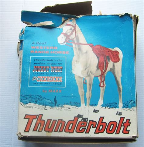 Johnny West Thunderbolt Horse 1960s Vintage Marx Johnny Toy Etsy