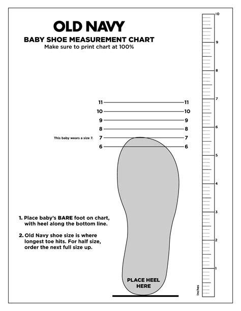 Printable Shoe Size Chart Baby Baby Shoe Size Chart Shoe Size Chart