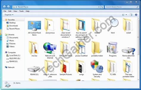 How To Clear All Recent Documentsfiles Records In Windows Xp Vista