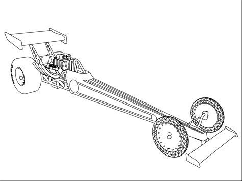 Dragster Coloring Pages At Free Printable Colorings