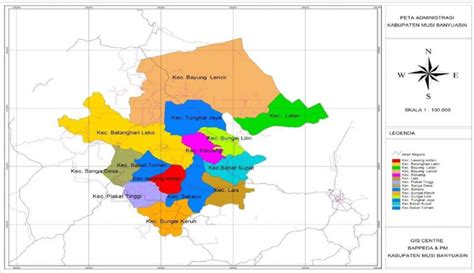 Peta Administrasi Kabupaten Banyuasin Sexiz Pix