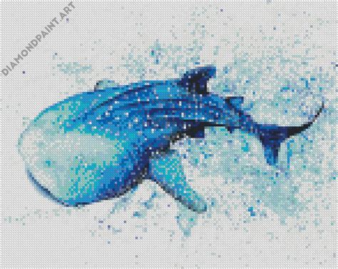 Blue Whale Shark 5d Diamond Painting Diamondpaintart