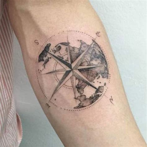 Map And Compass Tattoo Map Tattoos Sailor Tattoos Wor Vrogue Co